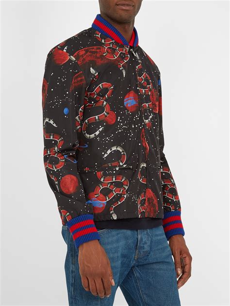 gucci space snake jacket|Gucci Space Snake Bomber Jacket .